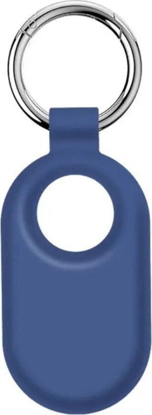 SmartTag 2 Samsung Galaxy Silikondeksel m. Nøkkelring - Mørke Blå