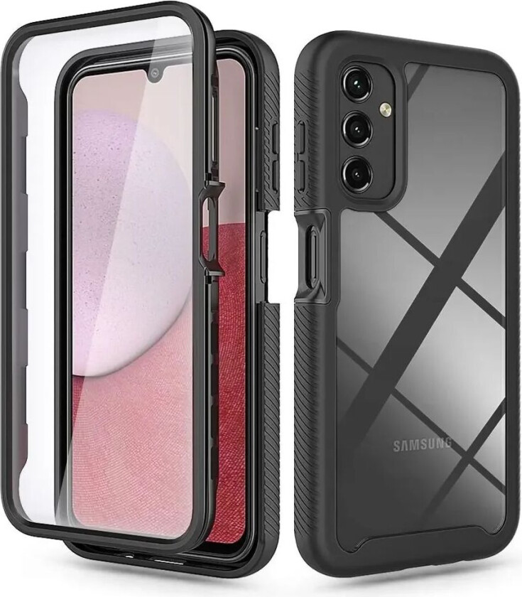 Tech-Protect Samsung Galaxy A14 / A14 (5G) Tech-Protect DEFENSE360 Deksel med Skjermbeskytter - Gjennomsiktig / Svart