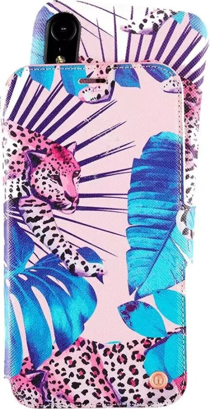 Holdit iPhone XR Wallet Magnet Deksel - Stockholm Tropicat