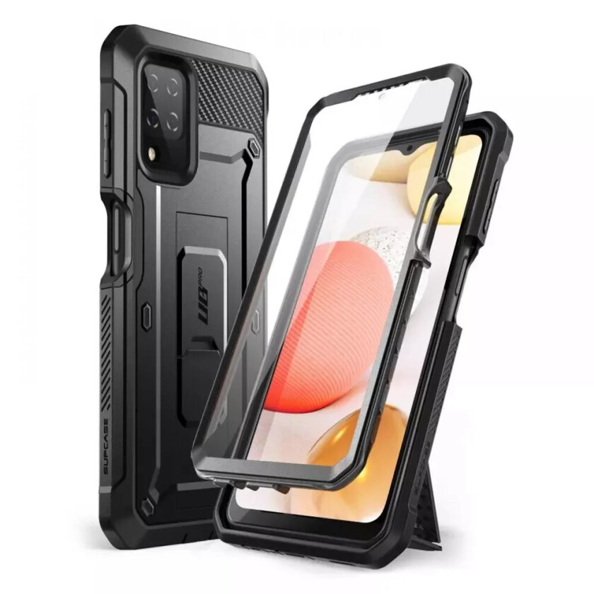SUPCASE Samsung Galaxy A12 SUPCASE Unicorn Beetle Pro Deksel med Skjermbeskytter - Svart