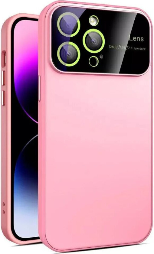 iPhone 15 Pro Max Hybrid Plastdeksel m. Innebygd Kamerabeskytter - Rosa