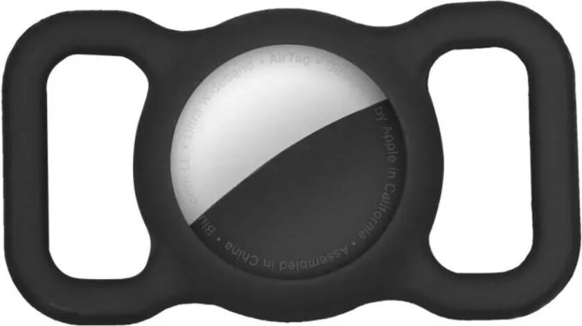 AirTag Silikon Etui til Halsbånd - Sort