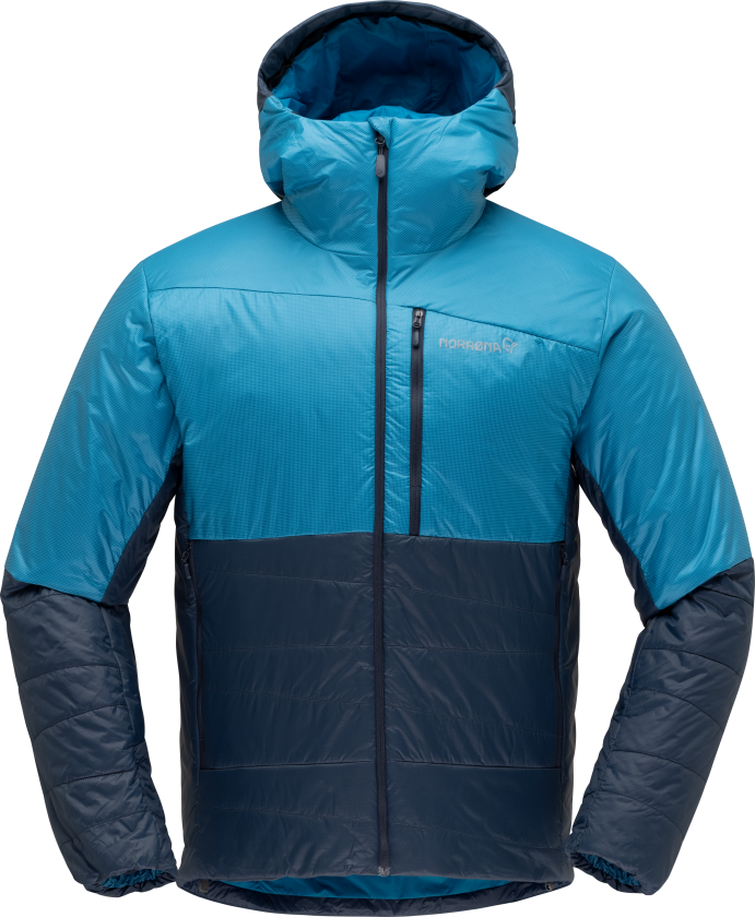Men's Falketind Thermo60 Hood M, Hawaiian surf/Indigo Night