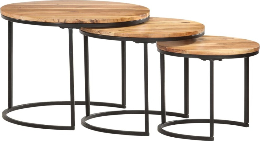 Stablebord 3 stk heltre akasie