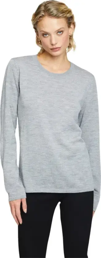 UNISEX MERINO LONGSLEEVE - XL / 50 Grey Melange