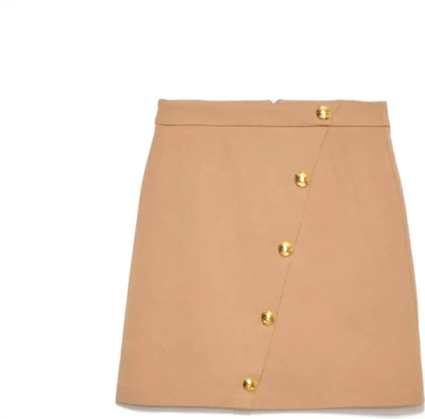 Dame, Skjørt, Beige, 2XS