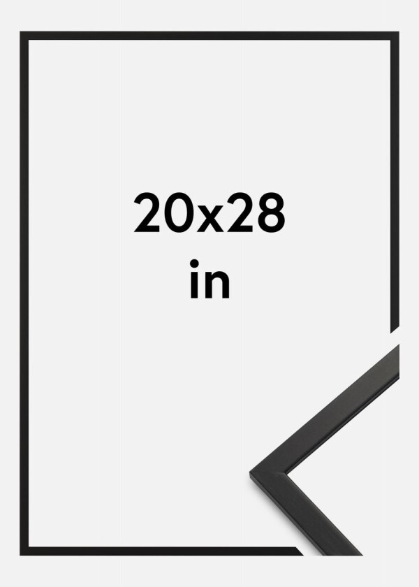 Ramme Edsbyn Akrylglass Svart 20x28 Inches (50,8x71,12 Cm)