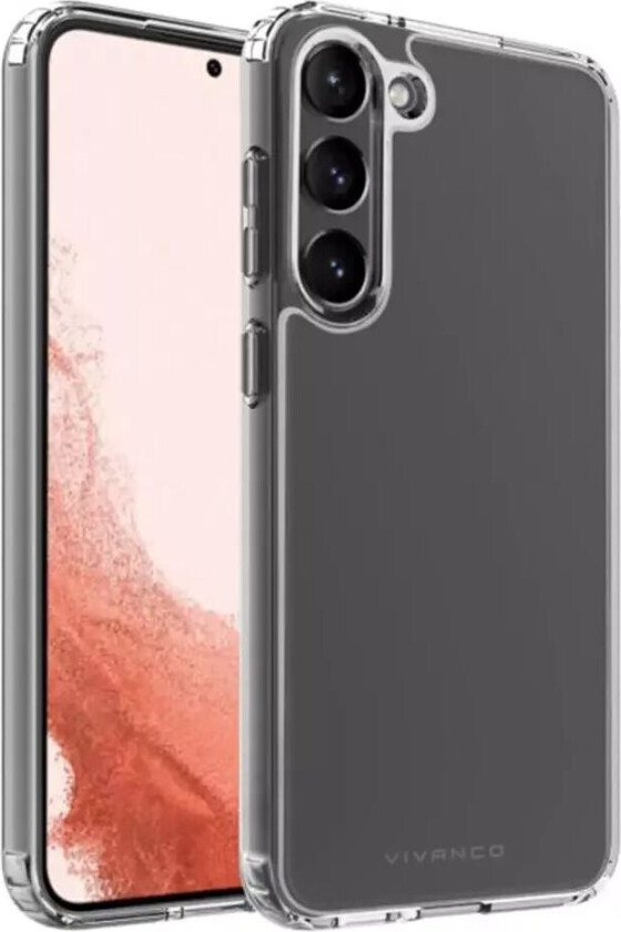 Samsung Galaxy S23+ (Plus) Safe & Steady Hybrid Plast Deksel - Gjennomsiktig