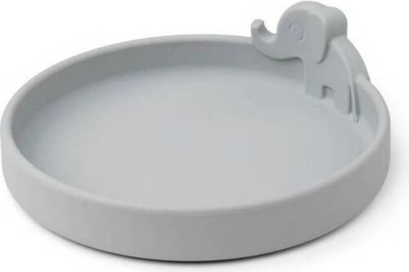 Done By Deer Peekaboo Silikon Tallerken Elphee, Grey