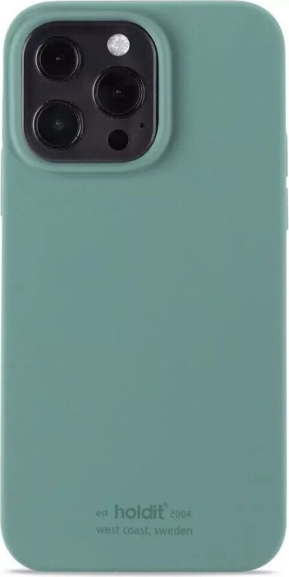 Holdit iPhone 13 Pro Soft Touch Silikon Deksel- Moss Green