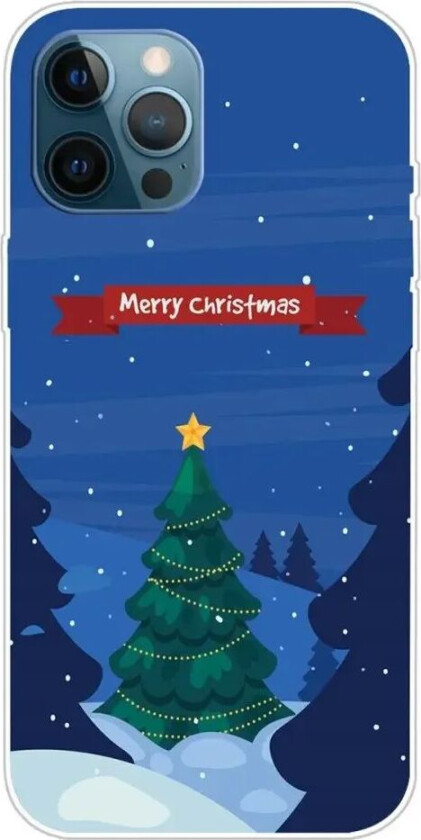 iPhone 15 Pro Fleksibelt Plast Jul Deksel - Merry Christmas - Juletre