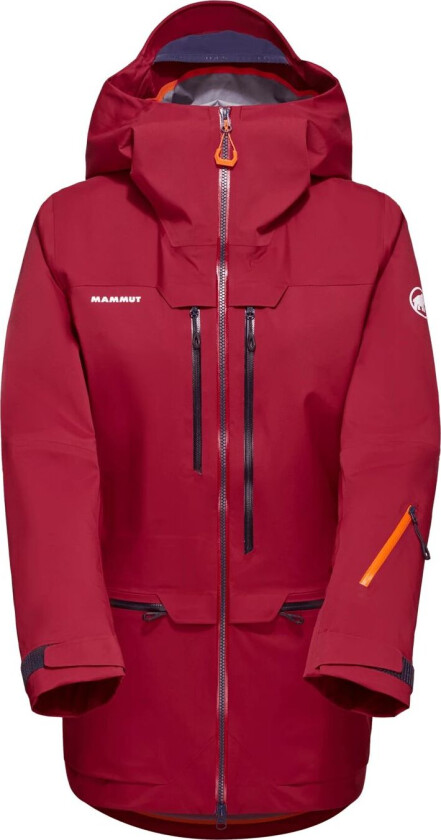 Haldigrat HS Hooded Jacket, ski- og snowboardjakke, dame Blood Red-Marine