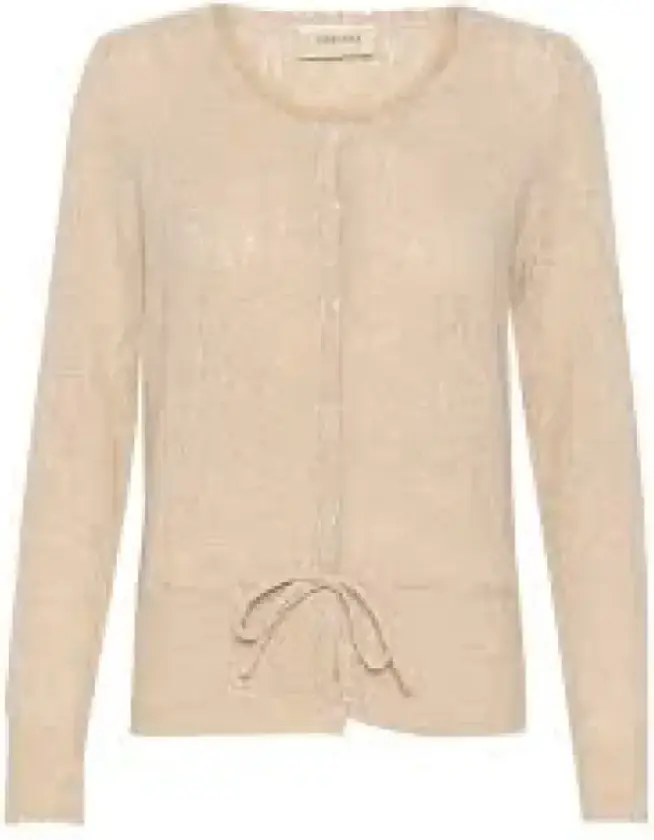 Dame, Strikkevarer, Beige, S