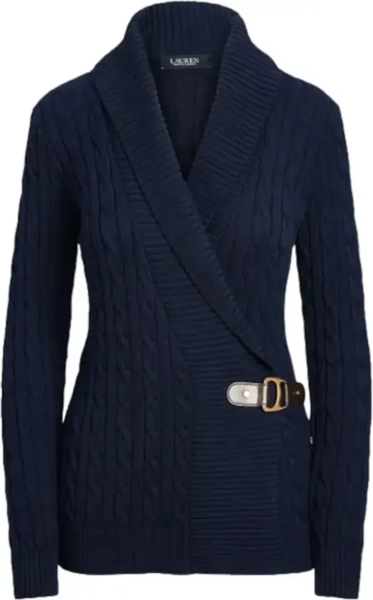 Dame, Strikkevarer, Blå, M