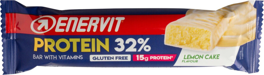 Enervit Protein 32% Lemon Cake, proteinbar Lemon Cake