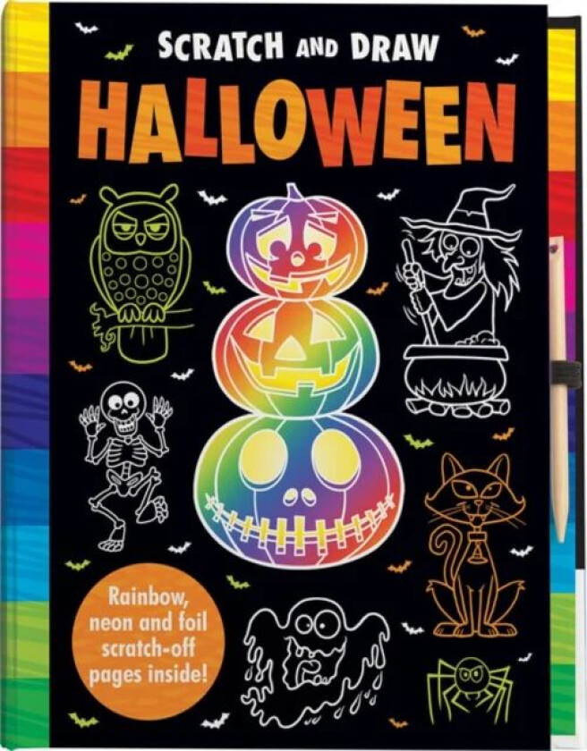 Scratch and Draw Halloween - Scratch Art Activity Book av Arthur Over