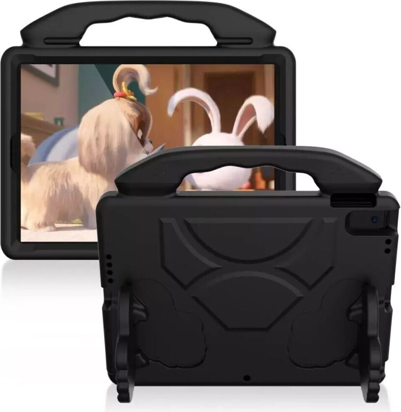iPad 10.2" (2021 / 2020 / 2019) / Pro 10.5" / Air (2019) / Pro 11" Barn Deksel - Thumb Stativfunksjon Deksel Svart