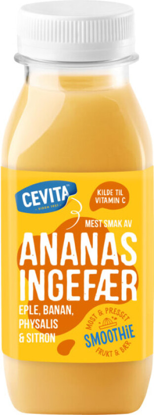Smoothie Ananas&Ingefær 250ml