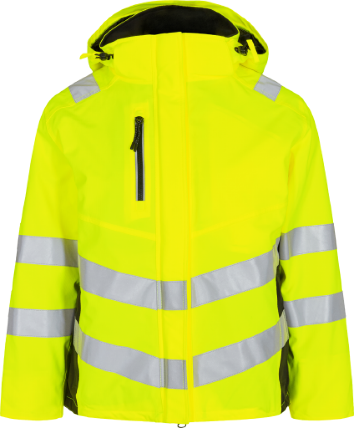 Engel dame vinterjakke 1943-930, High-Vis kl.2 gul/sort str. XL