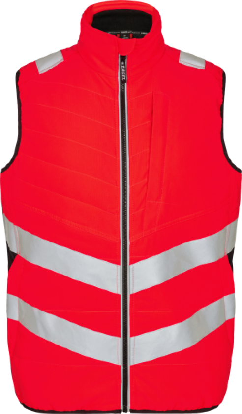 VEST 5159-158 RØD/SORT 3XL