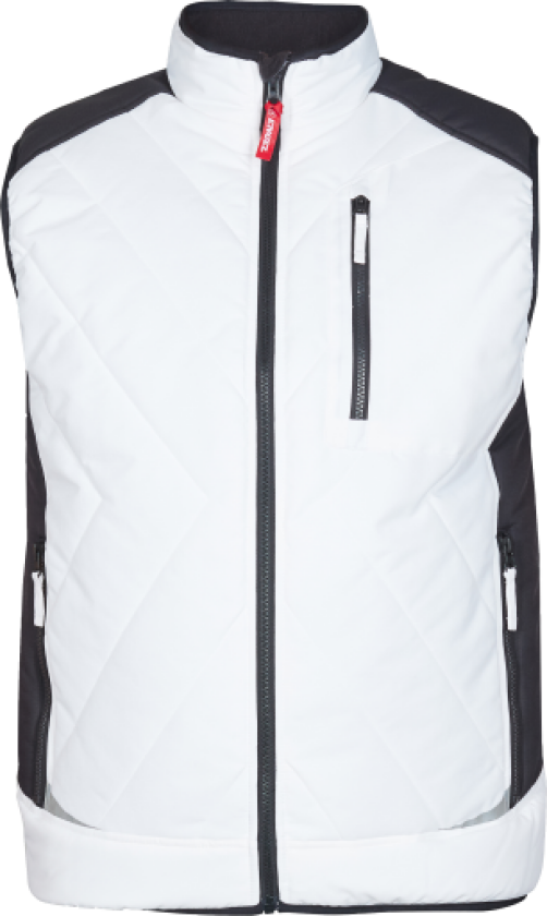 VEST 5850-193 HVID/GRÅ 2XL
