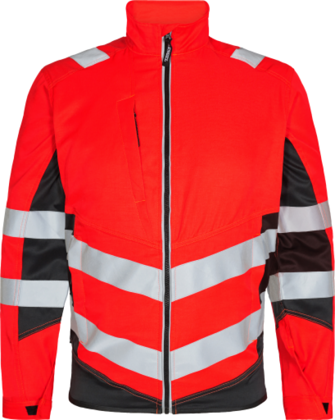 JAKKE 1545-319 RØD/SORT 4XL