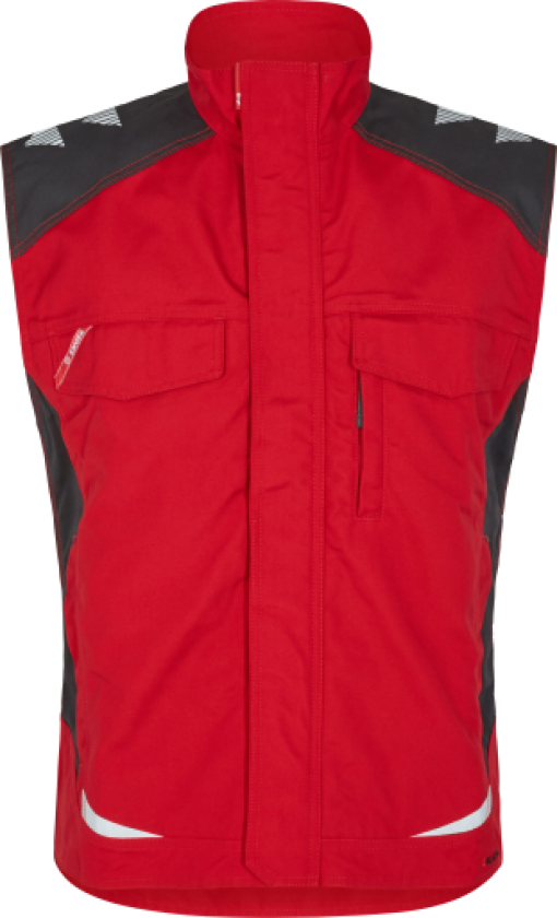 VEST 5810-254 RØD/GRÅ L