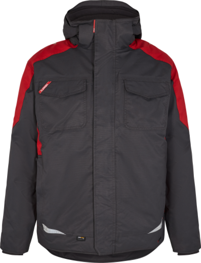 JAKKE 1410-354 GRÅ/RØD 6XL