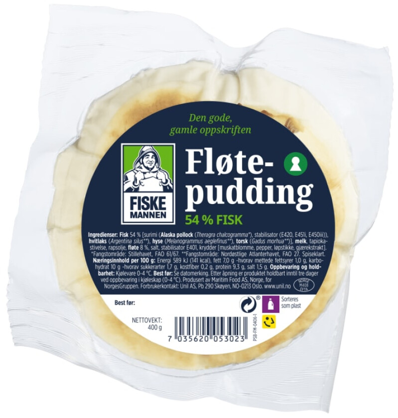 Fløtepudding Rund 400g