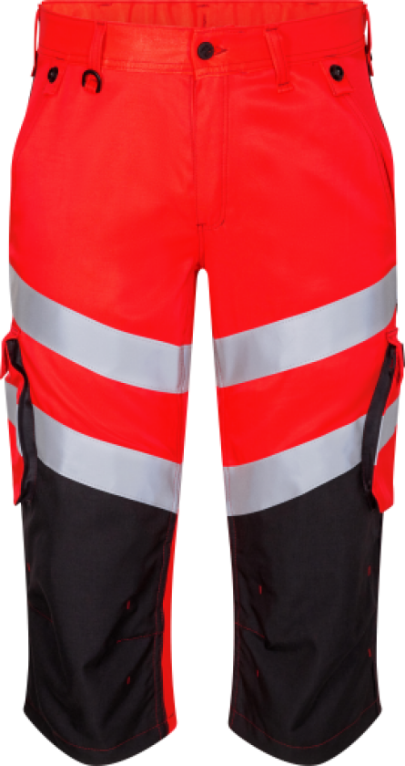 knickers 6544, EN 20471 klasse 1, rød/svart, str. 76