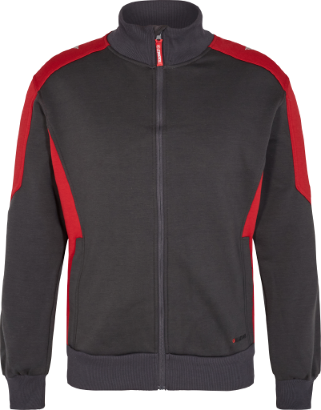 TRØJE 8830-233 GRÅ/RØD 5XL