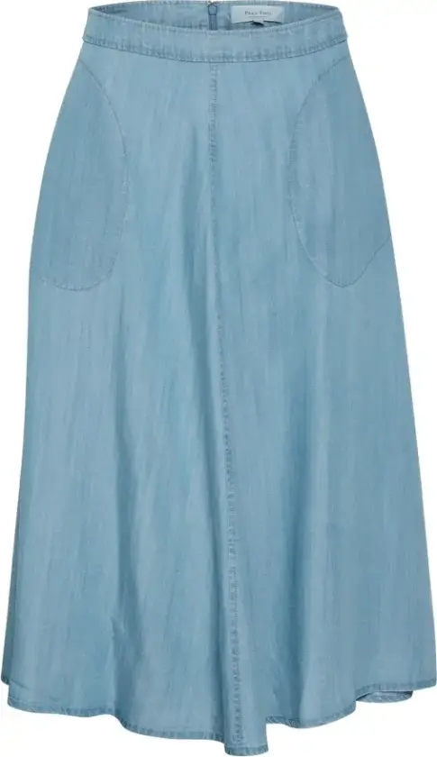 Dame, Skjørt, Blå, XL