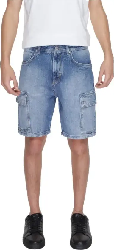 Herre, Shorts, Blå, W33