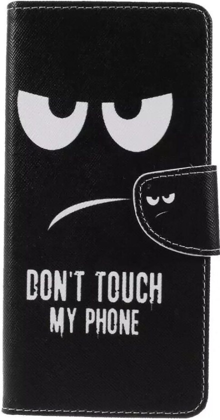 Samsung Galaxy A9 (2018) Skinndeksel med Lommebok "Don't Touch My Phone"