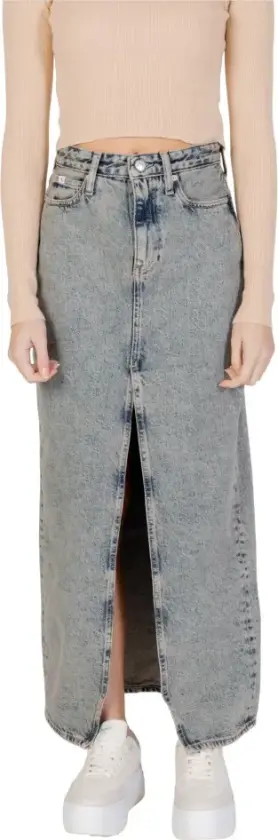 Dame, Skjørt, Blå, W32