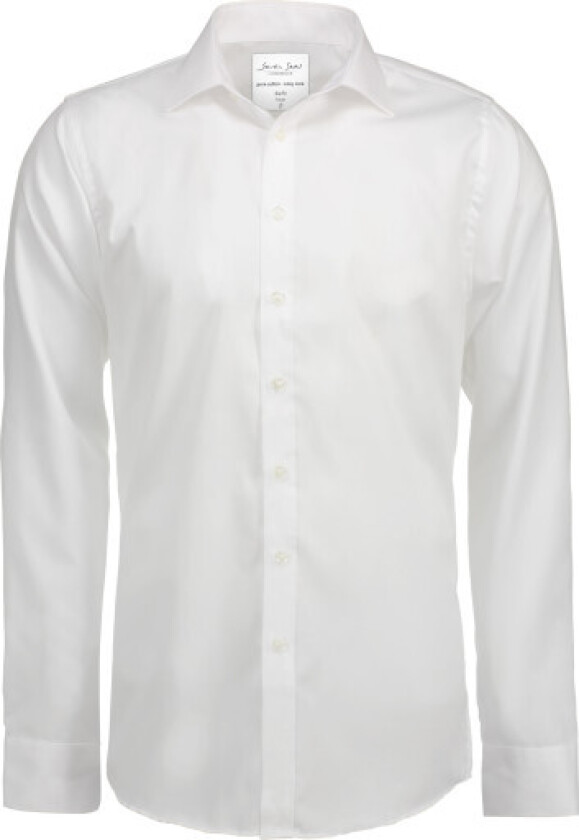 skjorte SS30, slim fit, strygefri, hvid, str. XL
