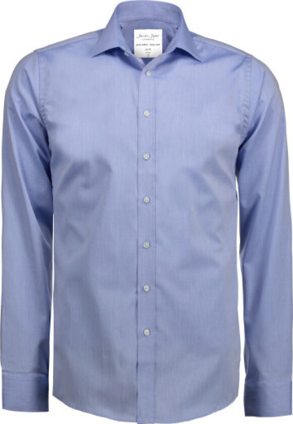 skjorte SS30, slim fit, strygefri, lys blå, str. S