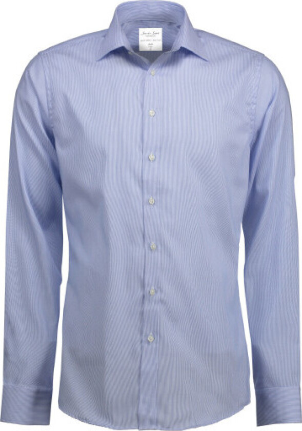 skjorte SS37, slim fit, strygefri, lys grå, str. S