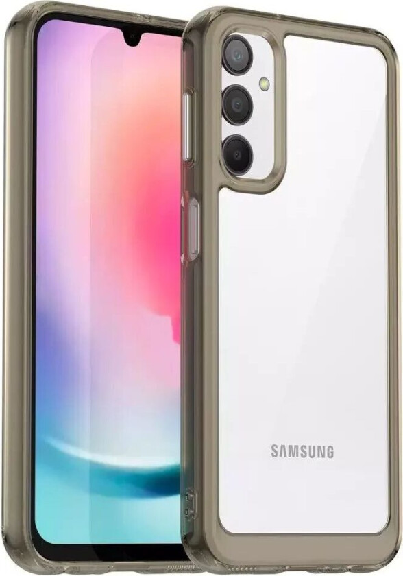 Samsung Galaxy A24 Deksel Acrylic Combo - Gjennomsiktig / Grå
