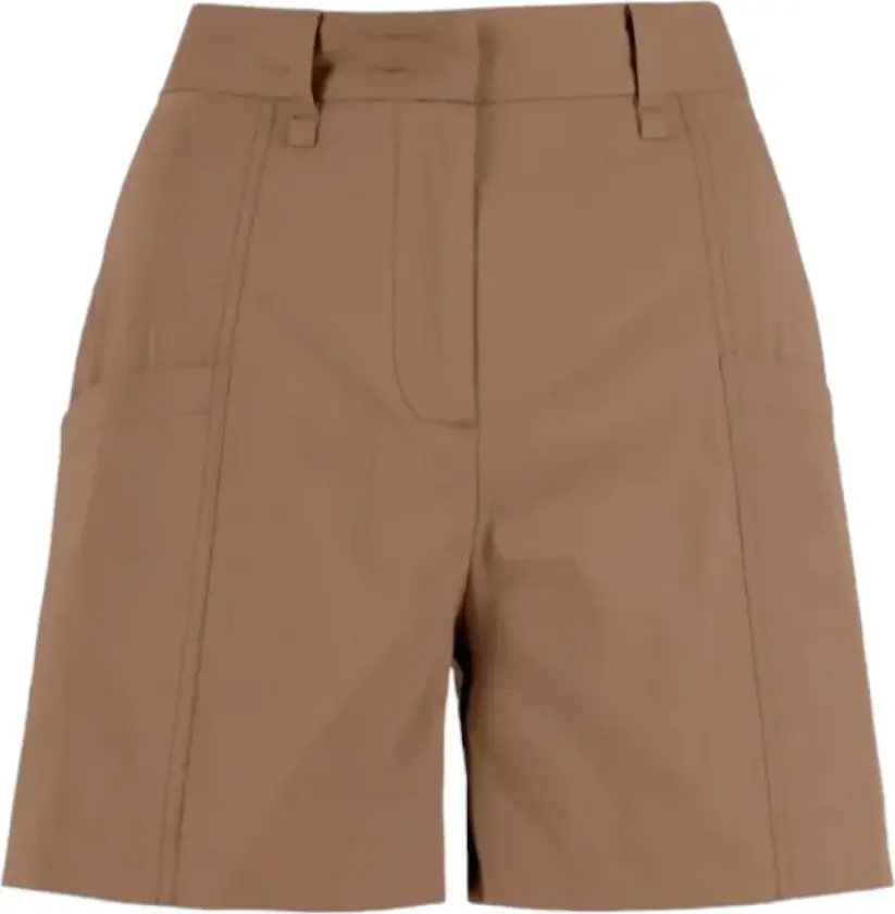 Dame, Shorts, Brun, L