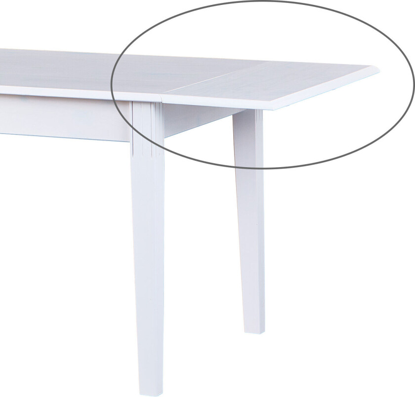 Wright spisebord tilleggsplate 1 stk. Hvit.