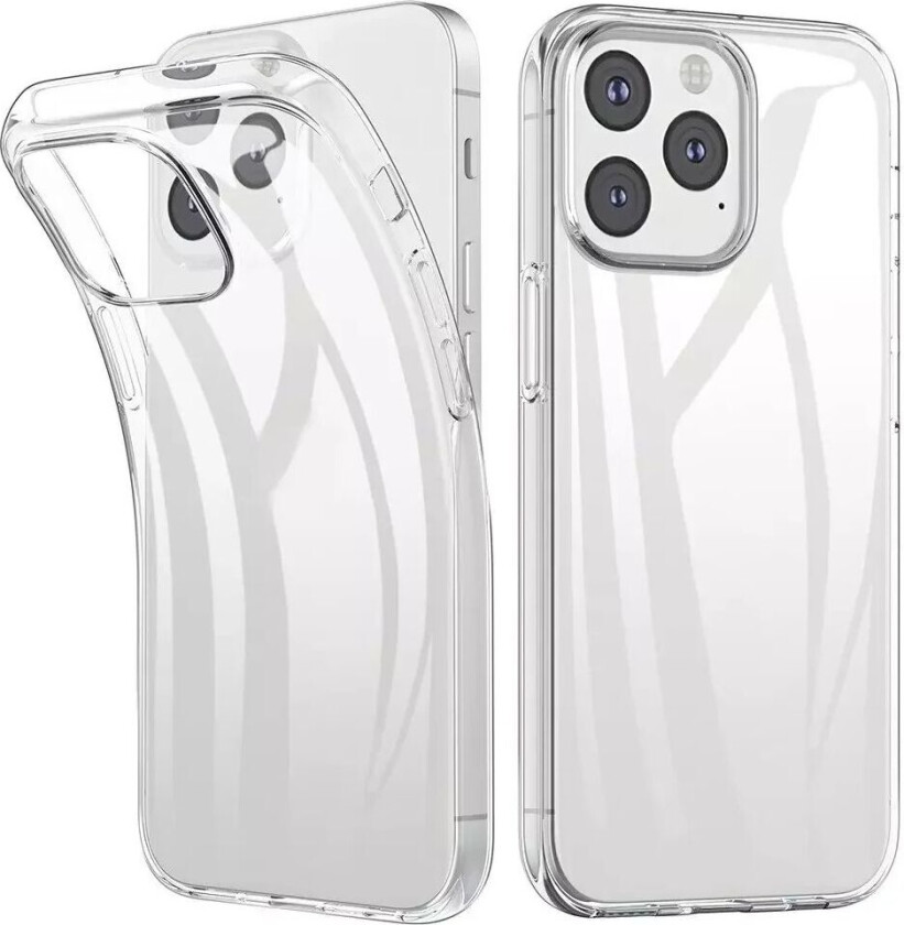 iPhone 13 Mini Fleksibelt Plast Deksel – Gjennomsiktig