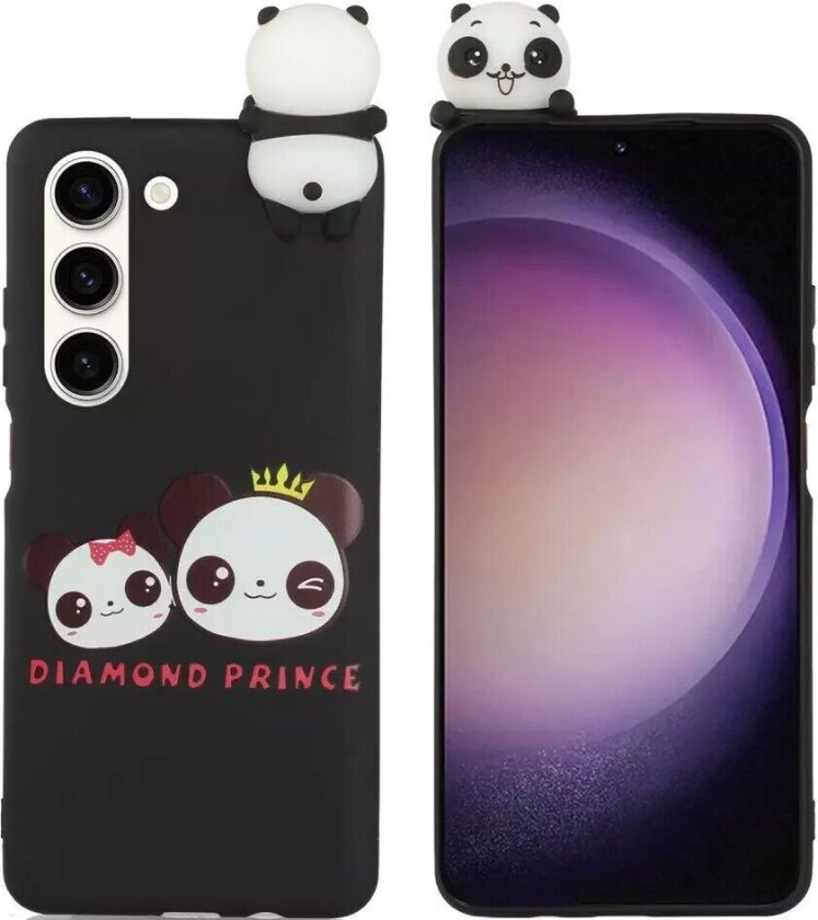 Samsung Galaxy S23 Fleksibelt Plastdeksel 3D - 2 Pandaer