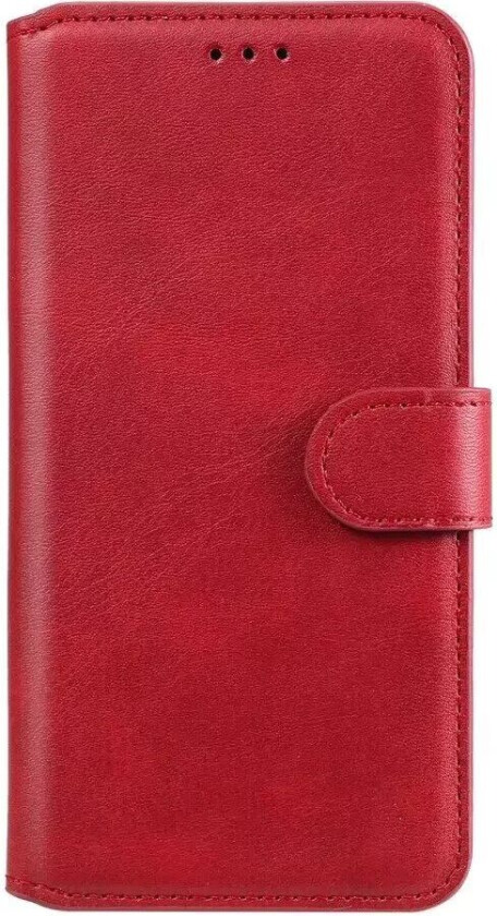 Samsung Galaxy A32 (5G) Flip Deksel i Mykt Skinn med Lommebok - Rød
