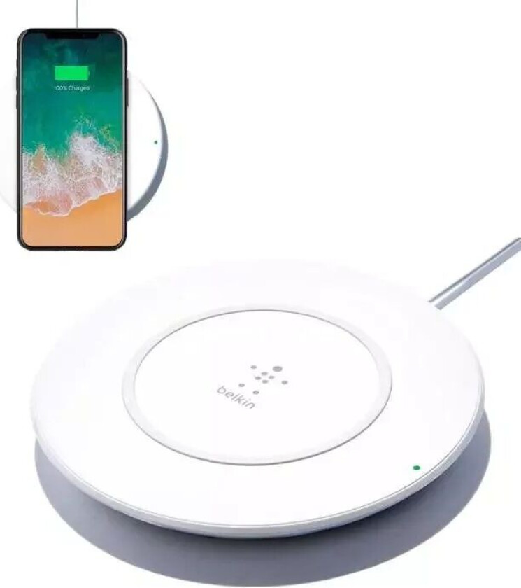 Boostup Qi Wireless Charging Pad 7.5W - Trådløs Lader - Hvit