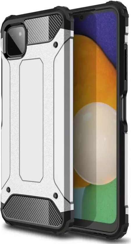 Samsung Galaxy A22 (5G) Armor Guard Shock Proof Deksel - Sølv