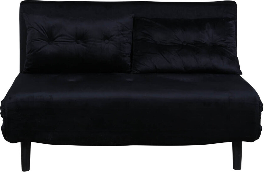 Vicky sovesofa velour svart.