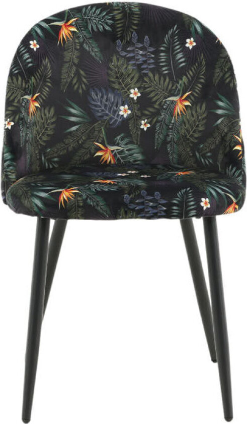 Velvet spisestuestoler blomstret.