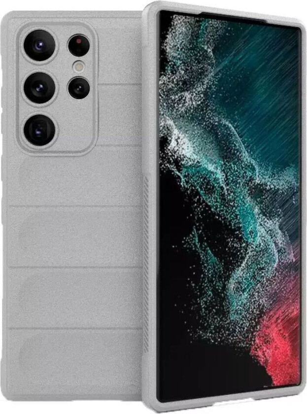 Samsung Galaxy S23 Ultra Fleksibelt Plastdeksel - Grå