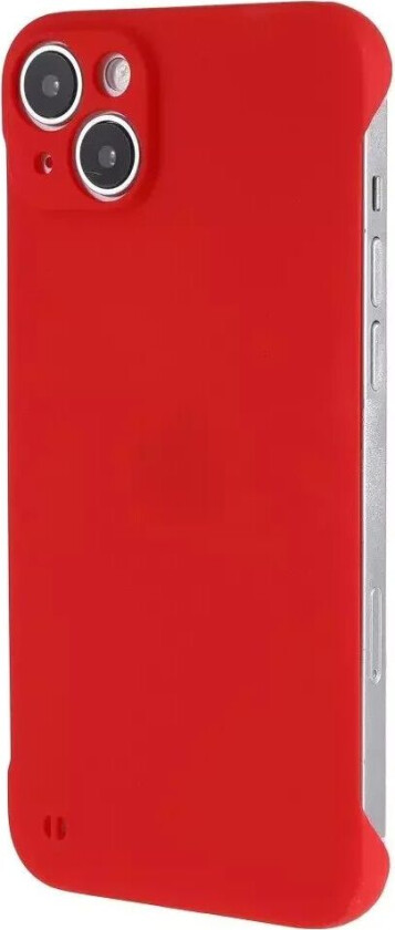 iPhone 14 Hard Plast Deksel Uten Sider - Rød